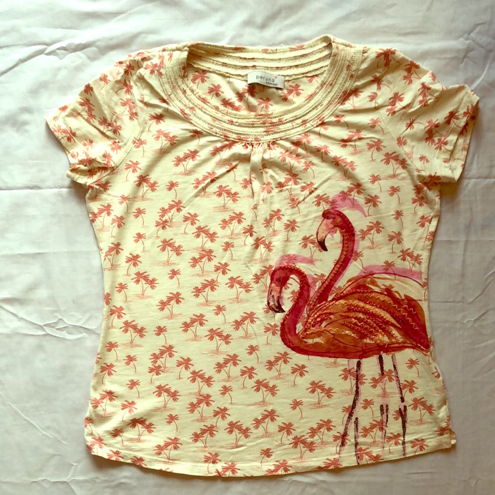 Flamingo short sleeve top from the UK